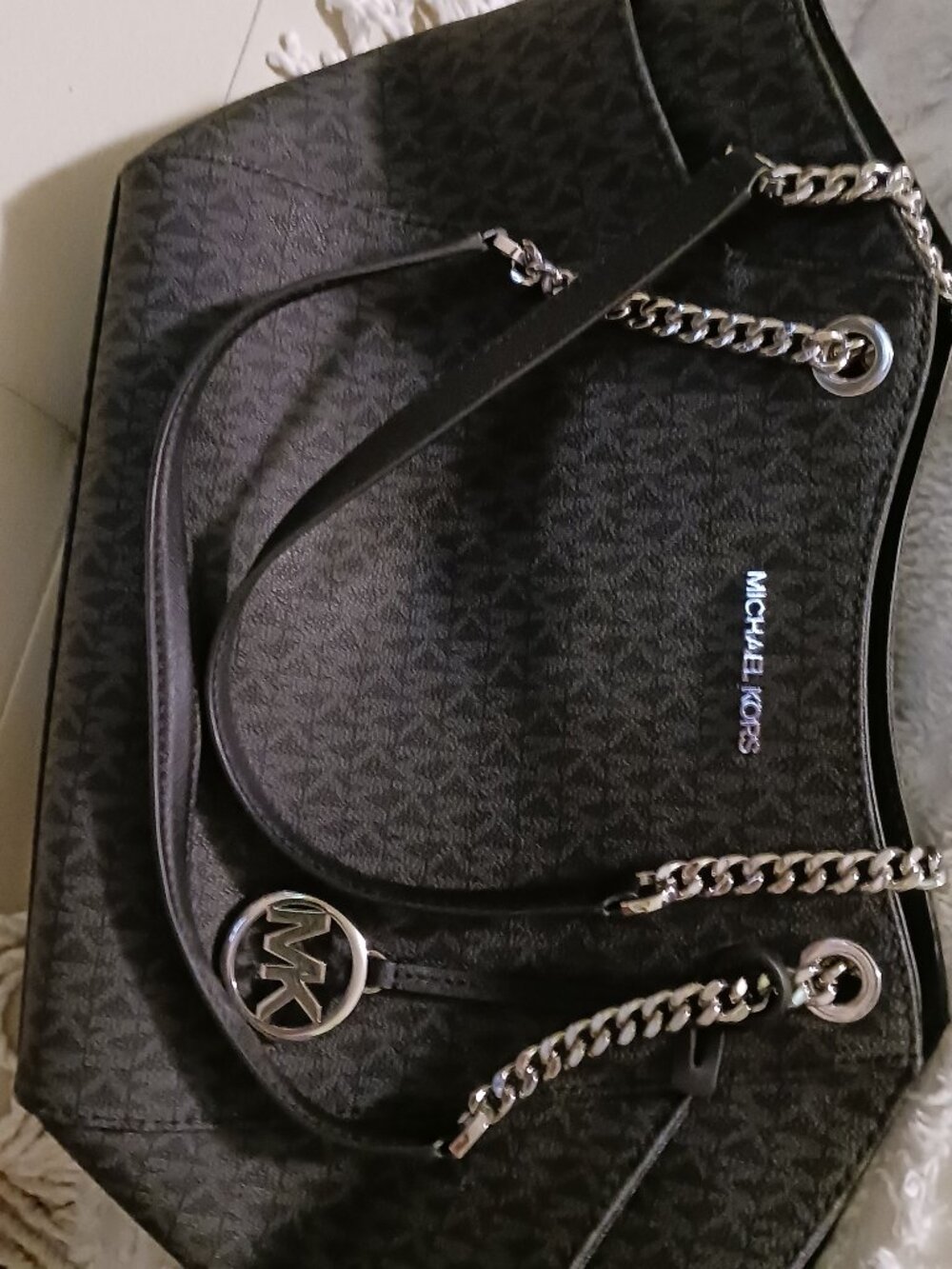 Michael Kors Dark Blue Signature Purse
